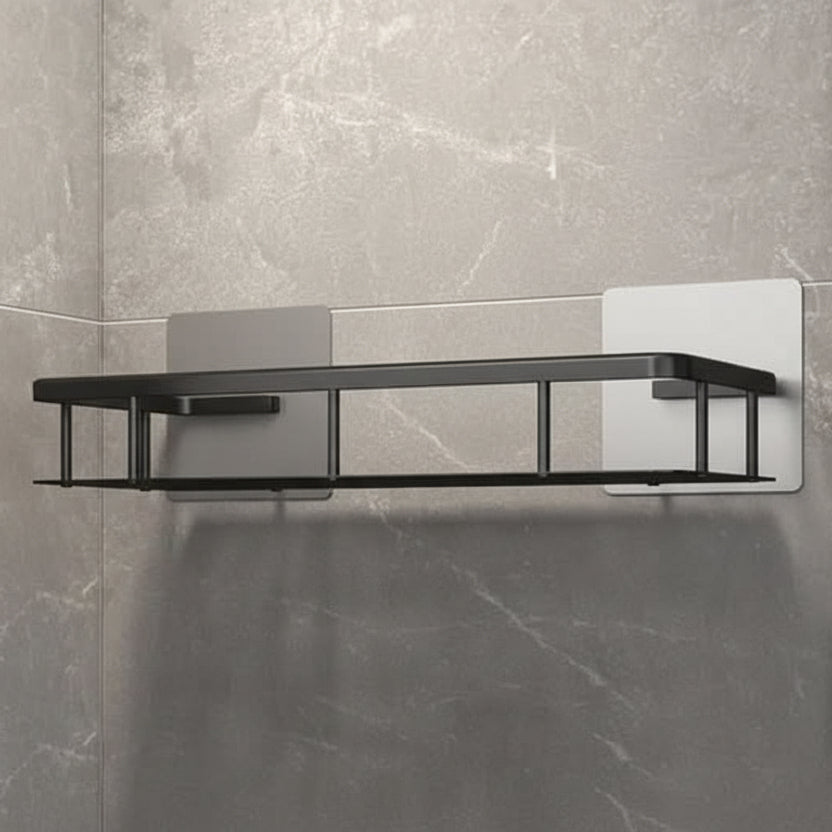 Adhesive Bathroom Shelf Corner Triangle Rectangle Organizer No Drill ABS Stainless Steel for Shower Wall | Lonoma