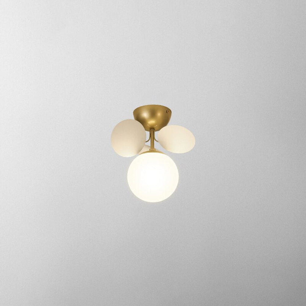 Floral Branch Ceiling Light Fixture Multi-Arm Glass Flower Chandelier Modern Botanical Flush Mount for Dining Room Bedroom Kitchen | Lonoma