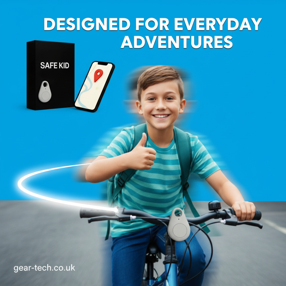 Kids GPS Tracker Waterproof with Real-Time Location & Emergency Alert Button for Children's Safety | Lonoma