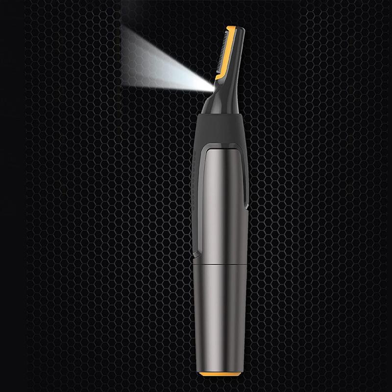 Nose Hair Trimmer with LED Light for Ears Eyebrows – Titanium Stainless Steel Blade, Ergonomic Grooming Tool for Men Women | Lonoma