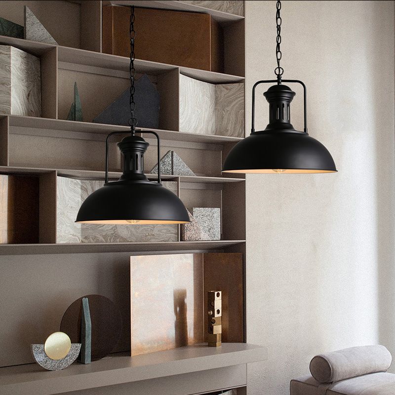 Hanging Metal Pendant Light Fixture Industrial Vintage Style Adjustable Ceiling Lamp for Kitchen Island Dining Room Bedroom Restaurant | Lonoma