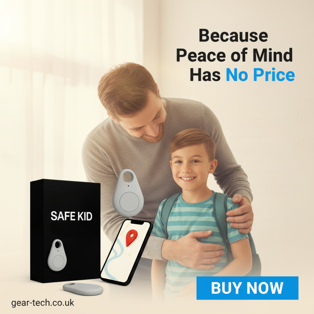 Kids GPS Tracker Waterproof with Real-Time Location & Emergency Alert Button for Children's Safety | Lonoma