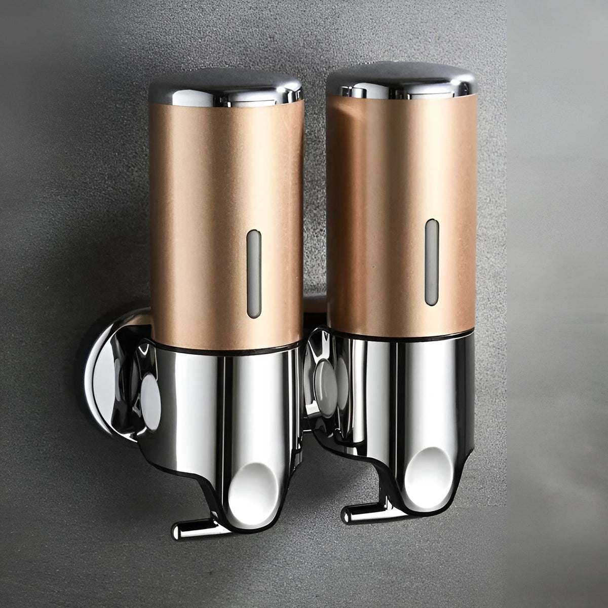 Wall Mount Soap Dispenser 17 fl oz Stainless Steel Chrome Finish for Bathroom Kitchen Shower Single Double Triple Pump | Lonoma