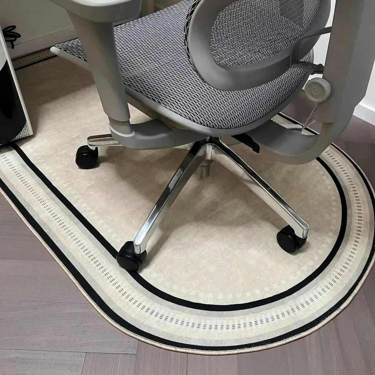 Office Chair Mat for Hardwood Floors & Carpet, 0.2 in Non-Slip Low-Pile Rolling Chair Floor Protector for Laminate, Tile, Home Office | Lonoma