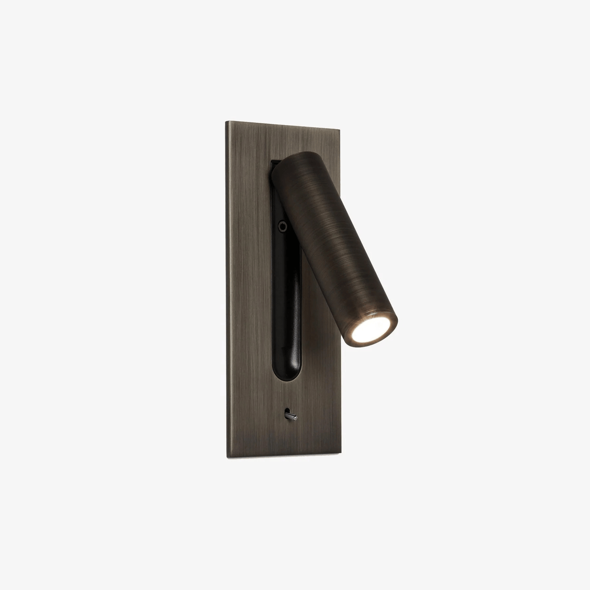 Adjustable Wall Sconce with LED Reading Light | Modern Plug-In Bedside Lamp | Pivoting Metal Fixture for Bedroom, Guest Room & Hallway | Lonoma