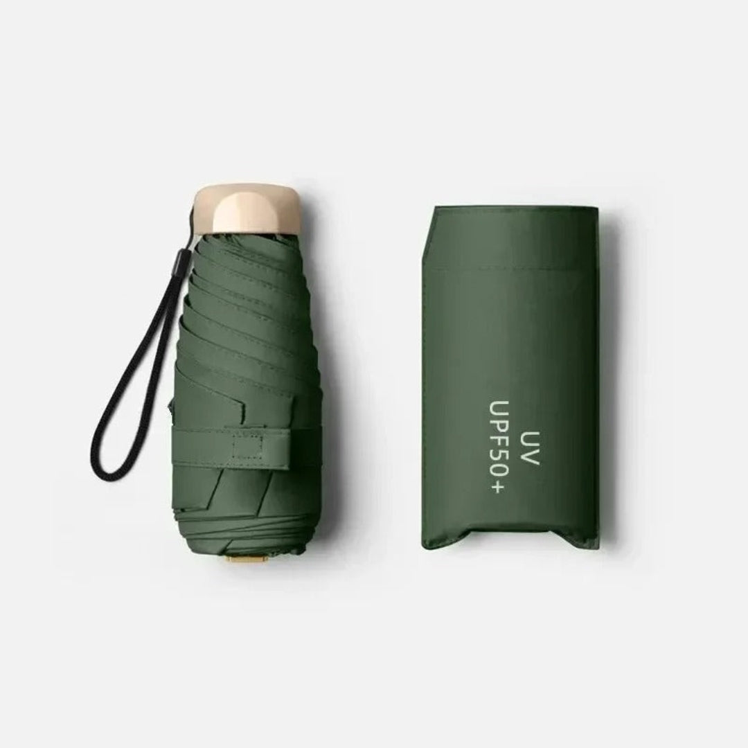 Compact Travel Umbrella with UV Protection - Windproof Folding Rain & Sun Umbrella for Purse, Backpack, Commuting & Vacation | Lonoma