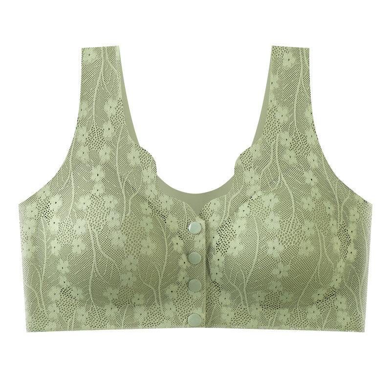 Front-Closure Wireless Bra Soft Support Skin-Friendly Elastic Easy On and Off Everyday Comfort Bra for Women | Lonoma