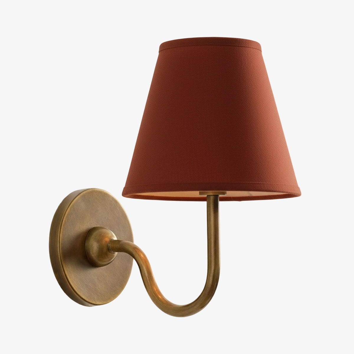 Fabric Shade Wall Sconce with Metal Backplate – E12 Socket Hardwired Light for Bedroom Hallway Dining Room Foyer – Dimmable Indoor Lighting | Lonoma