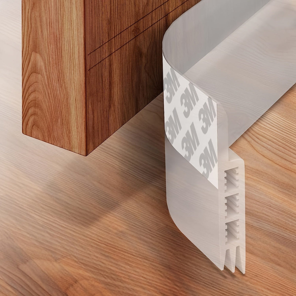 Door Draft Stopper Silicone Strip 39 Inch Self-Adhesive Soundproof Weather Seal Energy Saving Home Insulation | Lonoma