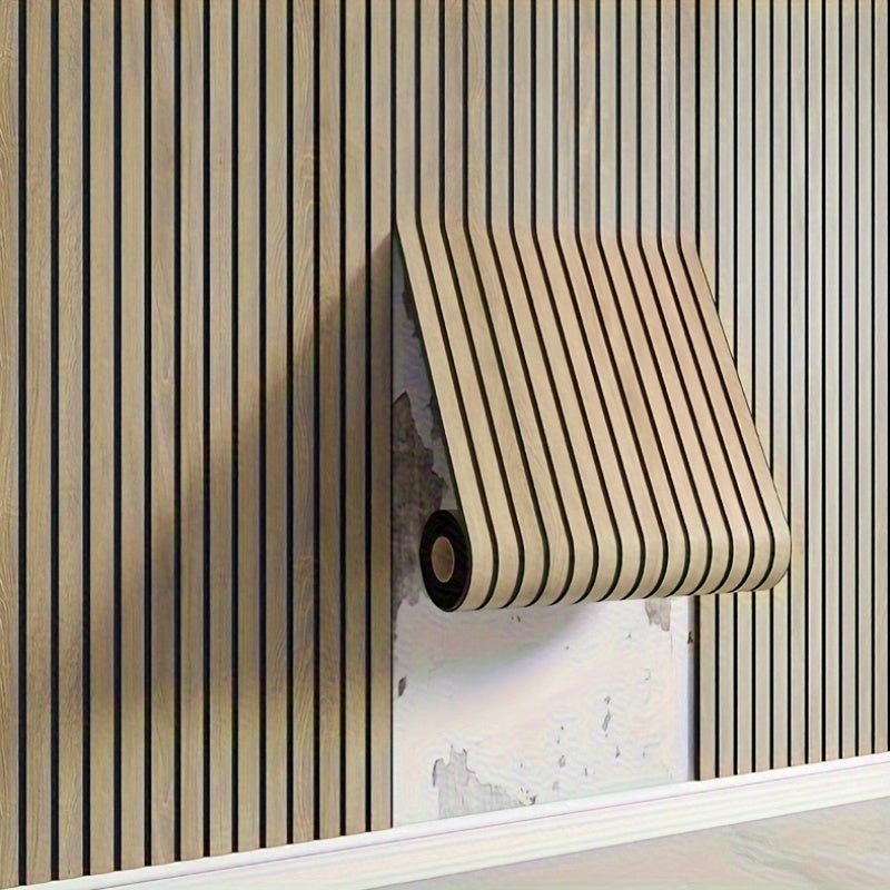 3D Wood Grain Peel and Stick Wall Panels, Self-Adhesive Textured PVC Accent Wall for Bedroom, Living Room & Office Decor | Lonoma
