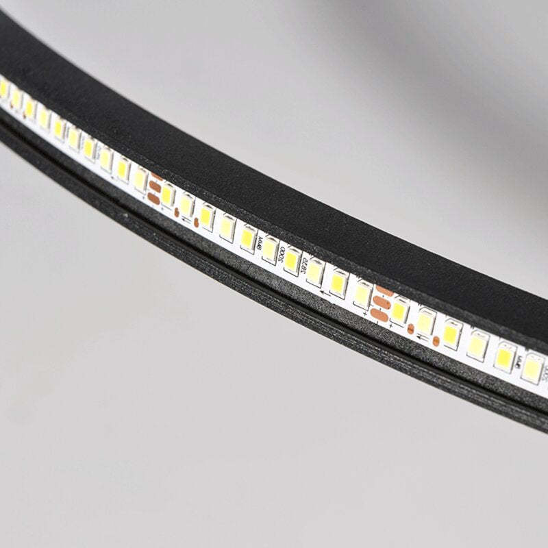 Round Flush Mount Ceiling Light Fixture LED Dimmable Metal Acrylic Shade Hardwired Modern Overhead Lighting for Bedroom Hallway Kitchen | Lonoma