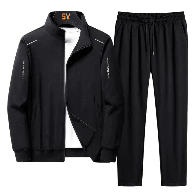 Men's Athletic Tracksuit Zip-Up Jacket & Joggers Set for Casual & Active Wear | Lonoma