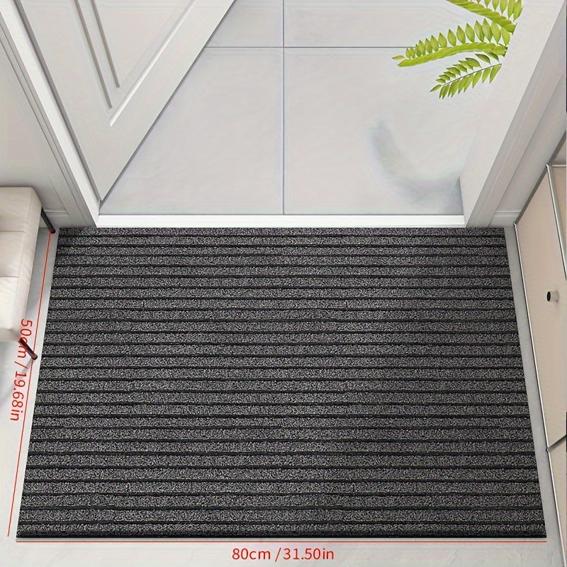 Outdoor Doormat All-Weather Non-Slip Entryway Mat Polyester PVC Front Door Patio Porch Balcony Mud Trapping Floor Mat | Lonoma