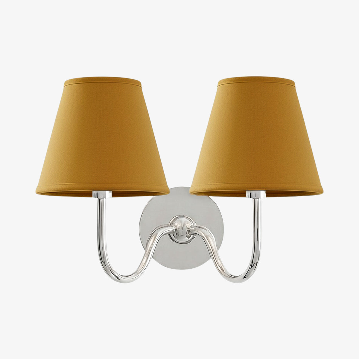 Fabric Shade Wall Sconce with Metal Backplate – E12 Socket Hardwired Light for Bedroom Hallway Dining Room Foyer – Dimmable Indoor Lighting | Lonoma