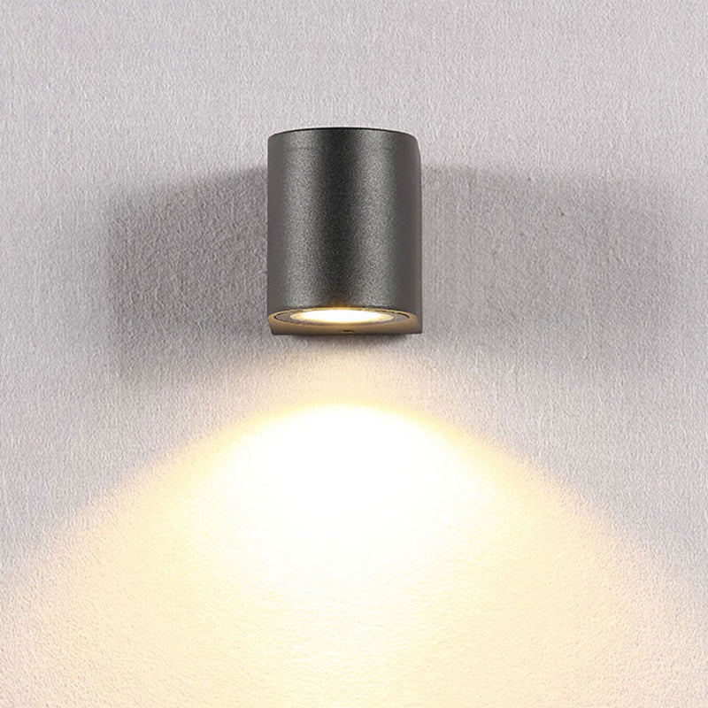 Modern Cube Outdoor Wall Sconce Black Metal Glass LED 5W 10W for Porch Entryway Patio Garden Pathway Exterior Hallway House Lighting | Lonoma