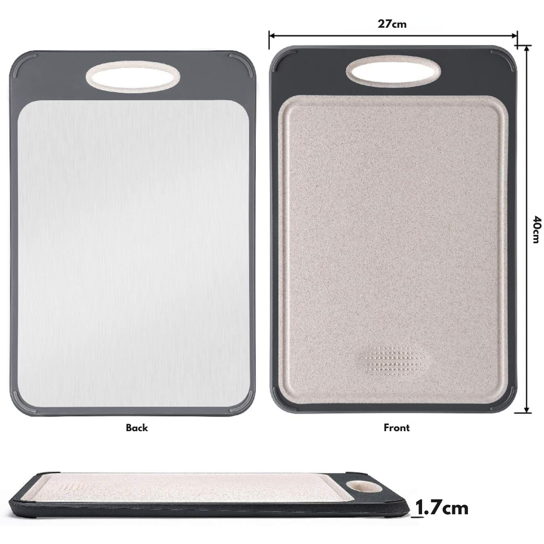 Stainless Steel Cutting Board for Safe Food Prep, Heat-Resistant Metal Chopping Surface for Kitchen Use | Lonoma