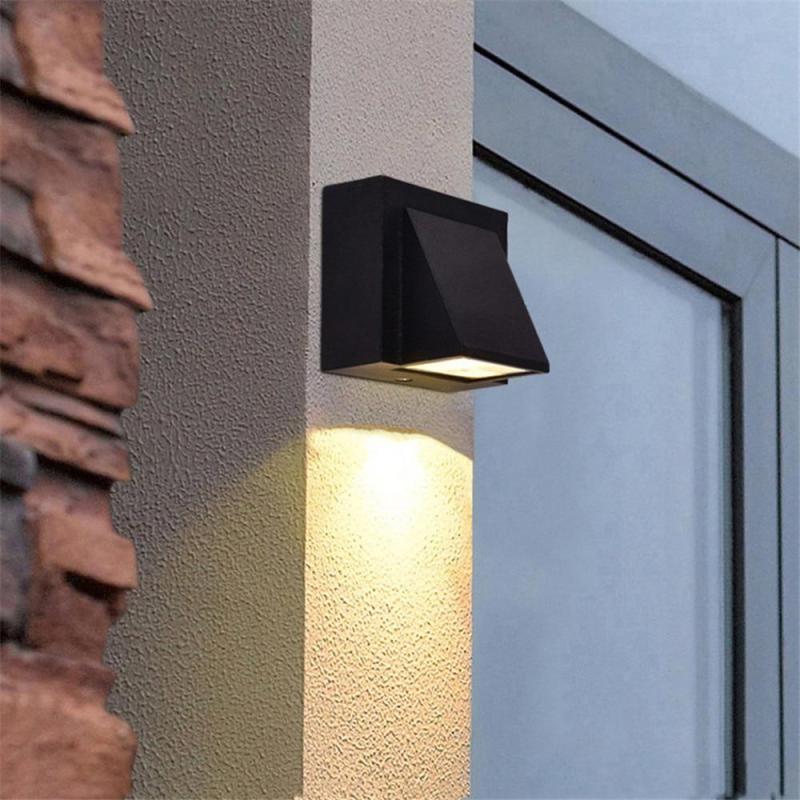 IP65 Waterproof Outdoor Wall Sconce with LED Lights for Patio, Entryway, Garden | Black or Gray Aluminum Fixture | Lonoma