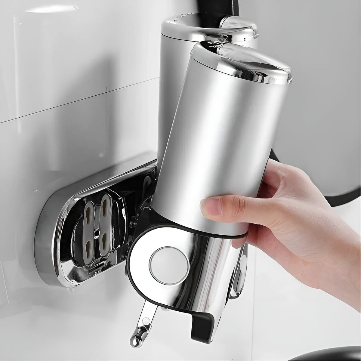 Wall Mount Soap Dispenser 17 fl oz Stainless Steel Chrome Finish for Bathroom Kitchen Shower Single Double Triple Pump | Lonoma