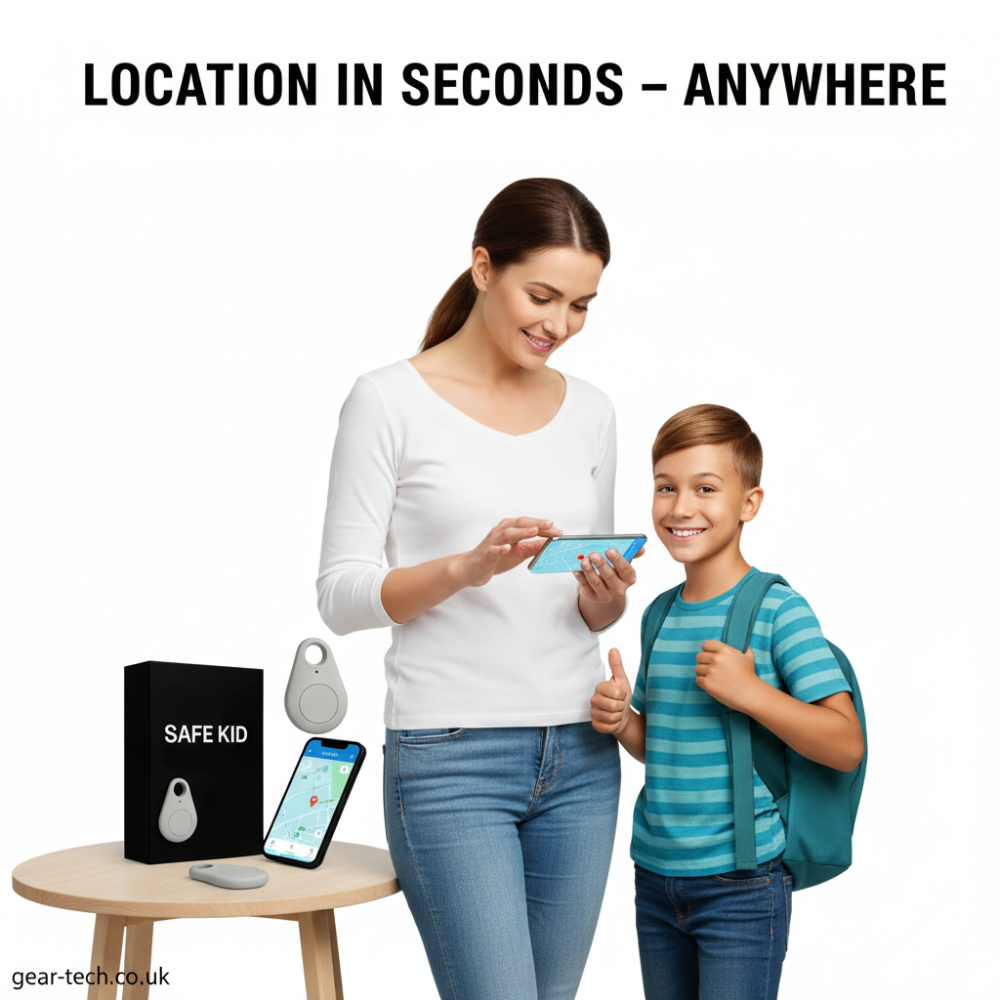 Kids GPS Tracker Waterproof with Real-Time Location & Emergency Alert Button for Children's Safety | Lonoma