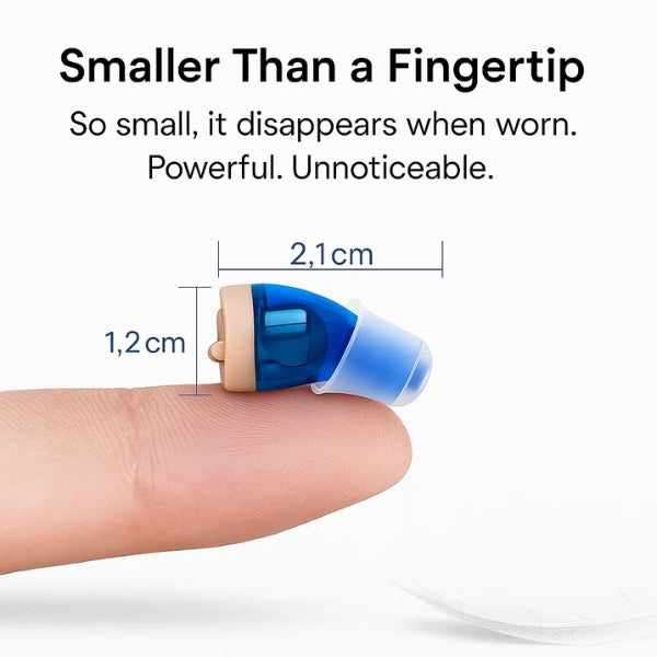 Rechargeable Hearing Amplifier with Crystal-Clear Sound & All-Day Comfort for Moderate Hearing Loss | Lonoma