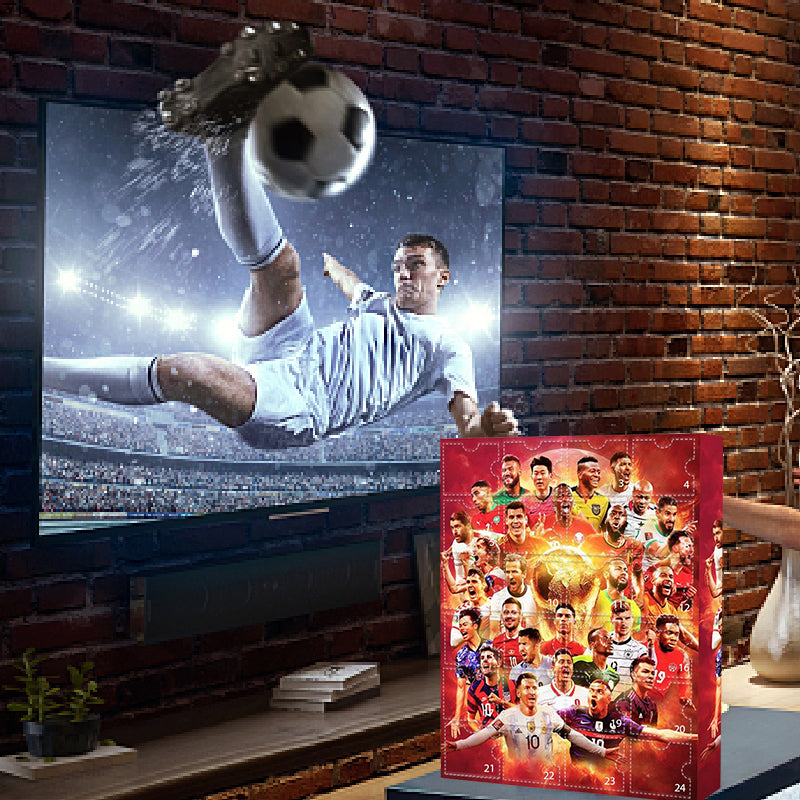 Soccer Advent Calendar with 24 Player Figurines – Daily Countdown Gift for Football Fans, Kids & Adults | Lonoma