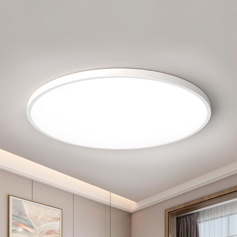 Flush Mount LED Bathroom Ceiling Light | 9-15 in Waterproof Modern Fixture | White or Black | Wall Switch Dimming | Lonoma