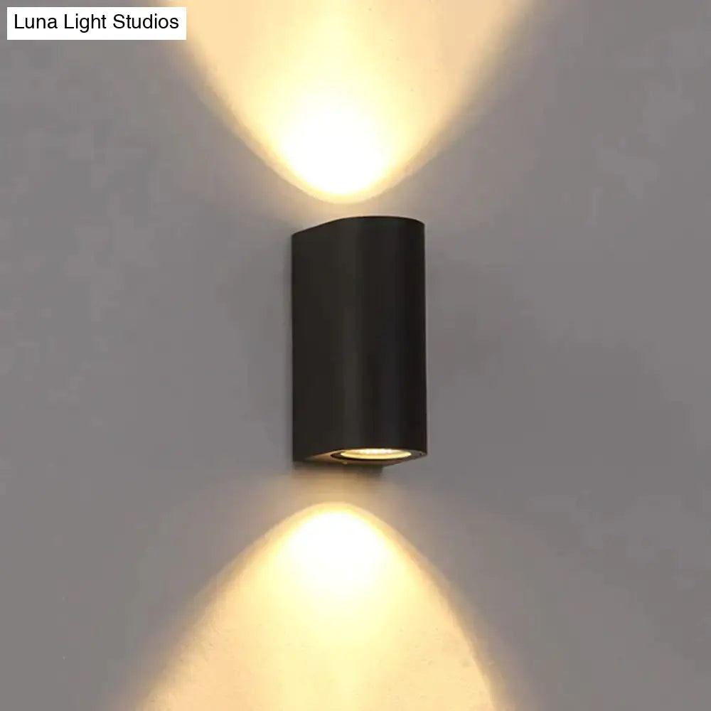 Outdoor LED Wall Sconce Square Aluminum Waterproof IP65 Porch Light Garden Exterior Modern Black Gray | Lonoma