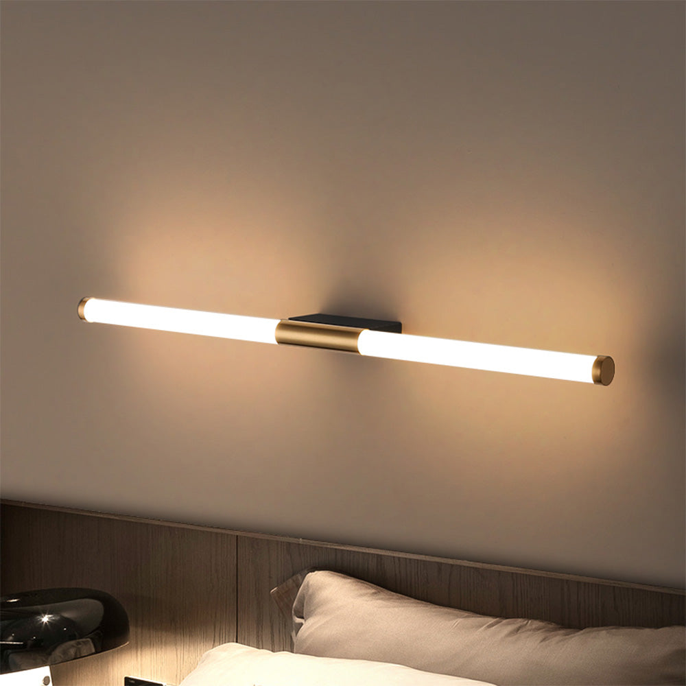 Sleek LED Vanity Light with Acrylic Shade - Hardwired Bathroom Mirror Fixture - Metal & Polycarbonate Construction - 110-240V - IP44 Rated | Lonoma
