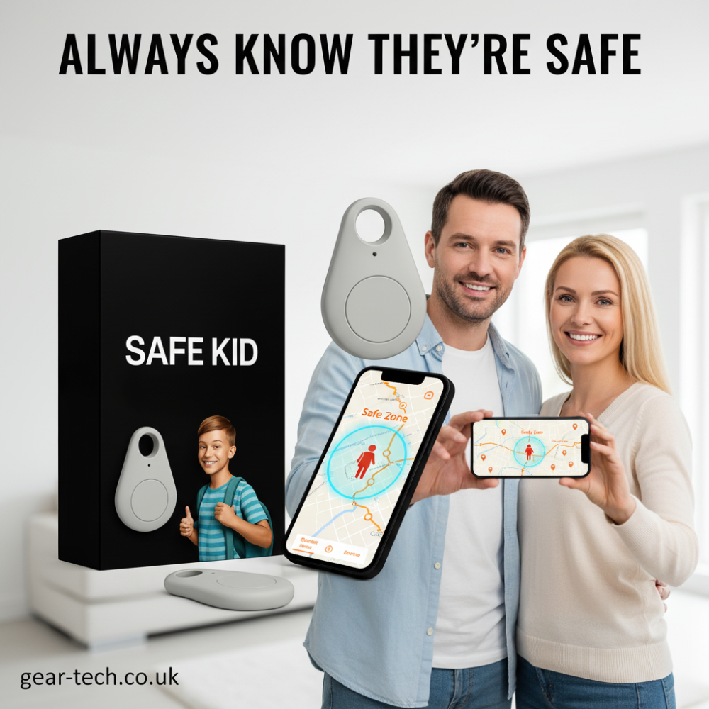 Kids GPS Tracker Waterproof with Real-Time Location & Emergency Alert Button for Children's Safety | Lonoma