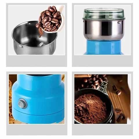 Electric Spice Grinder 300W Stainless Steel Blades 25000 RPM for Coffee Beans Herbs Nuts Kitchen Mill | Lonoma