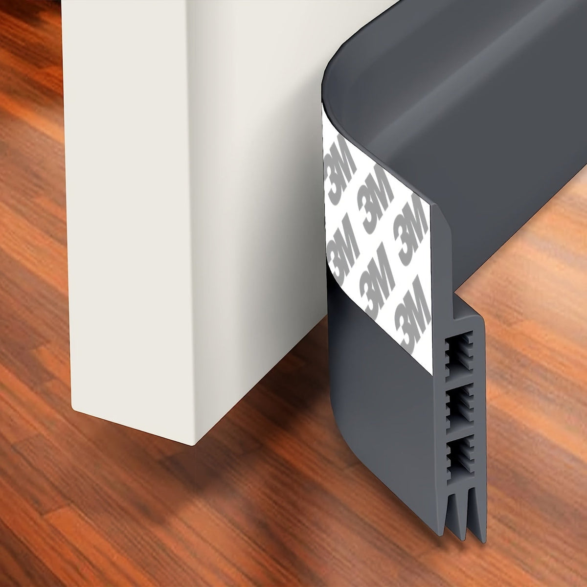 Door Draft Stopper Silicone Strip 39 Inch Self-Adhesive Soundproof Weather Seal Energy Saving Home Insulation | Lonoma