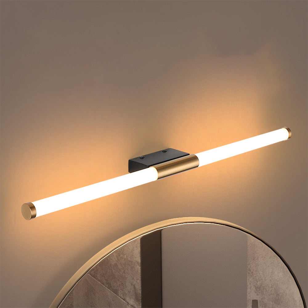 Sleek LED Vanity Light with Acrylic Shade - Hardwired Bathroom Mirror Fixture - Metal & Polycarbonate Construction - 110-240V - IP44 Rated | Lonoma