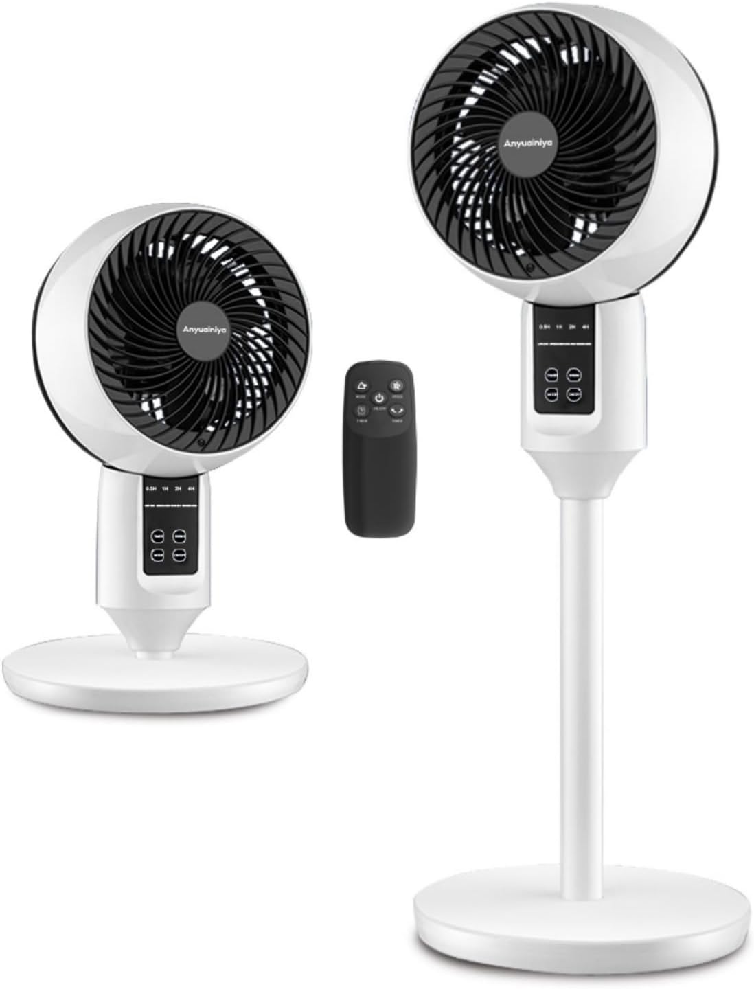 Adjustable Pedestal Fan with 3D Oscillation, Remote Control, Timer and Quiet Operation for Bedroom, Office | Lonoma