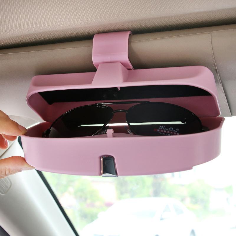 Eyewear Organizer for Car Visor – Magnetic Clip-On Holder with Card Slots – Soft Interior Protects Glasses in Vehicle | Lonoma