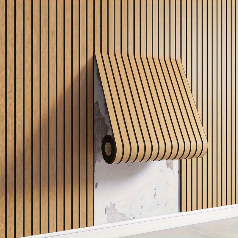 Peel and Stick Wood Grain Wall Covering Panels 3D Textured PVC Waterproof Moisture Resistant Kitchen Bathroom Bedroom DIY Home Upgrade | Lonoma