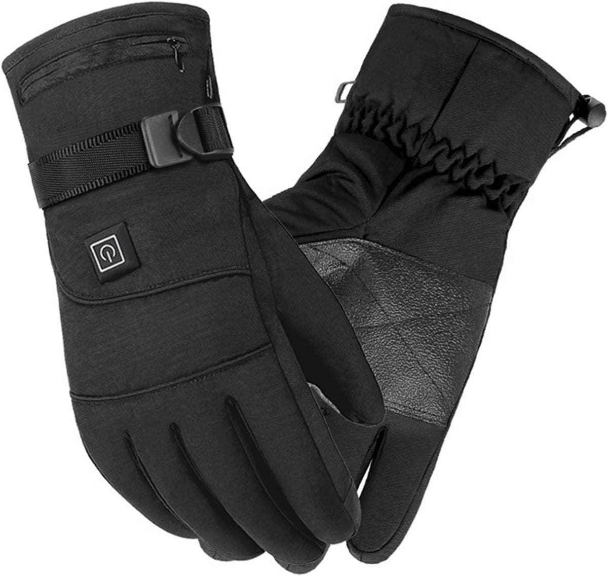 Battery-Powered Heated Gloves Waterproof Winter Gloves with 3 Heat Settings Touchscreen Compatible for Men Women Skiing Outdoor Cold Weather | Lonoma