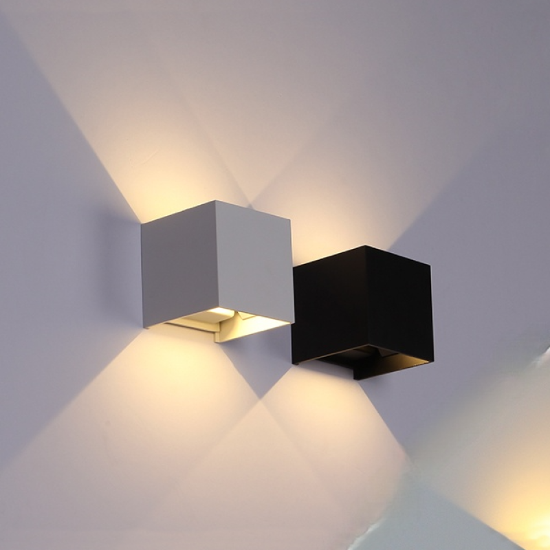LED Outdoor Wall Sconce Metal Square Adjustable Light Fixture Waterproof IP65 for Patio Garden Porch Entryway Corridor Exterior | Lonoma