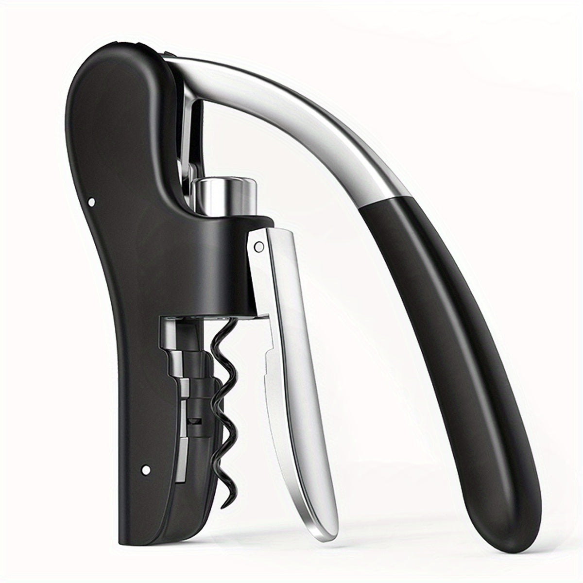 Lever Wine Opener with Ergonomic Grip for Effortless Cork Removal | Professional Corkscrew for Home Bar Restaurant Kitchen | Lonoma