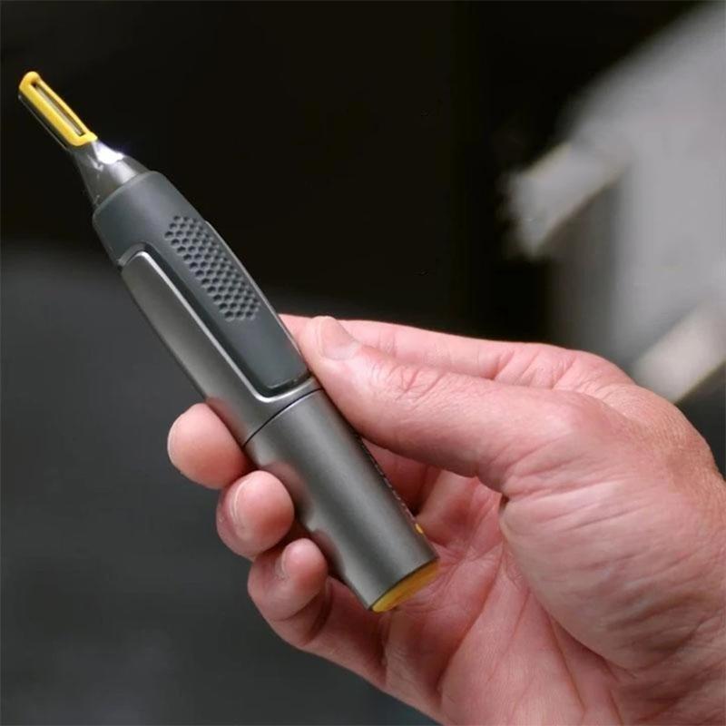 Nose Hair Trimmer with LED Light for Ears Eyebrows – Titanium Stainless Steel Blade, Ergonomic Grooming Tool for Men Women | Lonoma