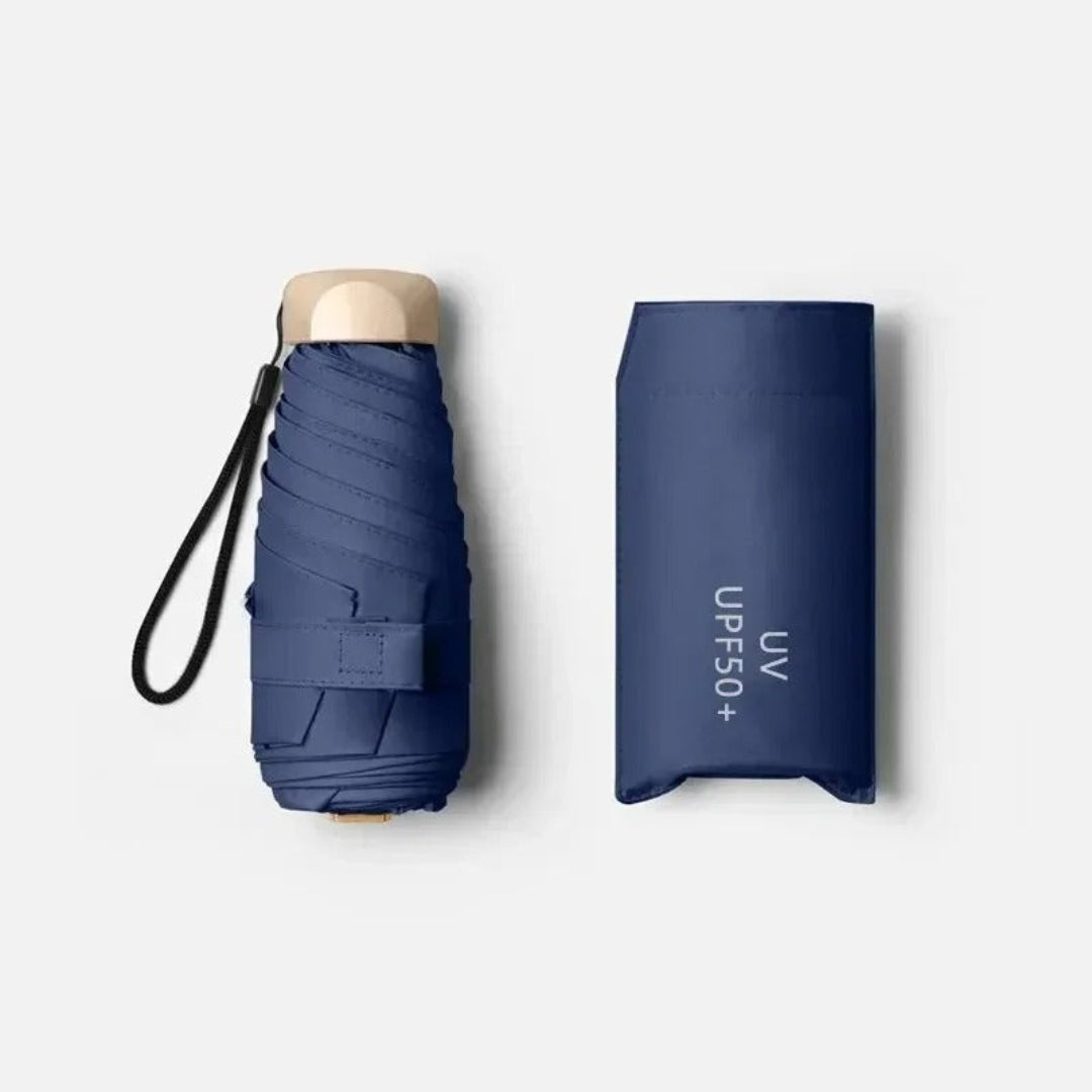 Compact Travel Umbrella with UV Protection - Windproof Folding Rain & Sun Umbrella for Purse, Backpack, Commuting & Vacation | Lonoma