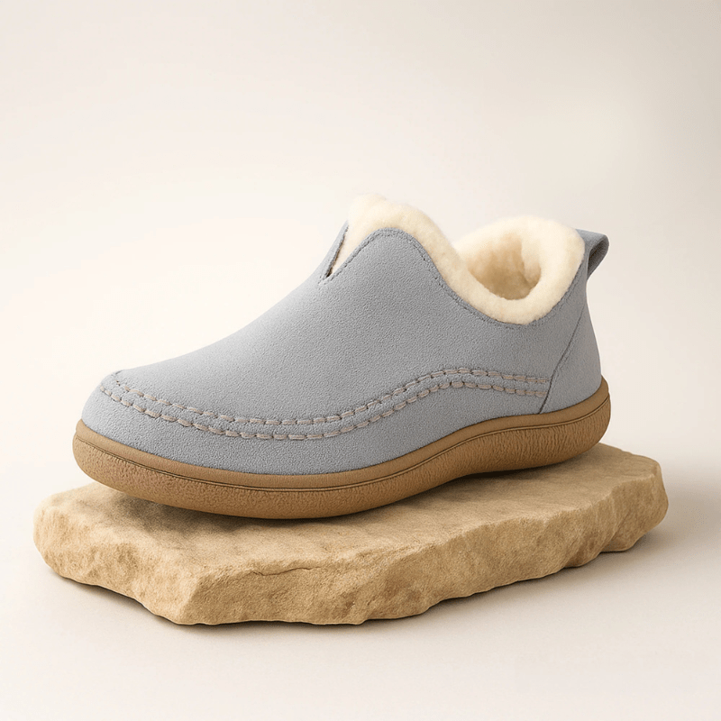 Cushioned House Slippers with Arch Support for Cold Floors – Insulated Indoor Footwear with Anti-Slip Sole for Winter Comfort | Lonoma