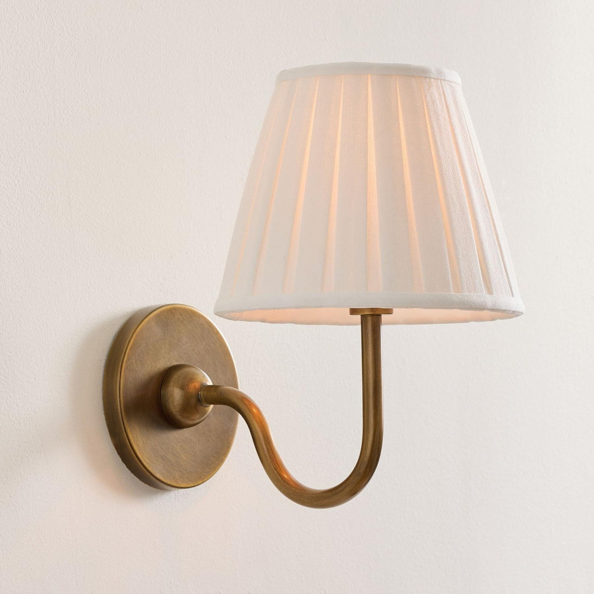Fabric Shade Wall Sconce with Metal Backplate – E12 Socket Hardwired Light for Bedroom Hallway Dining Room Foyer – Dimmable Indoor Lighting | Lonoma