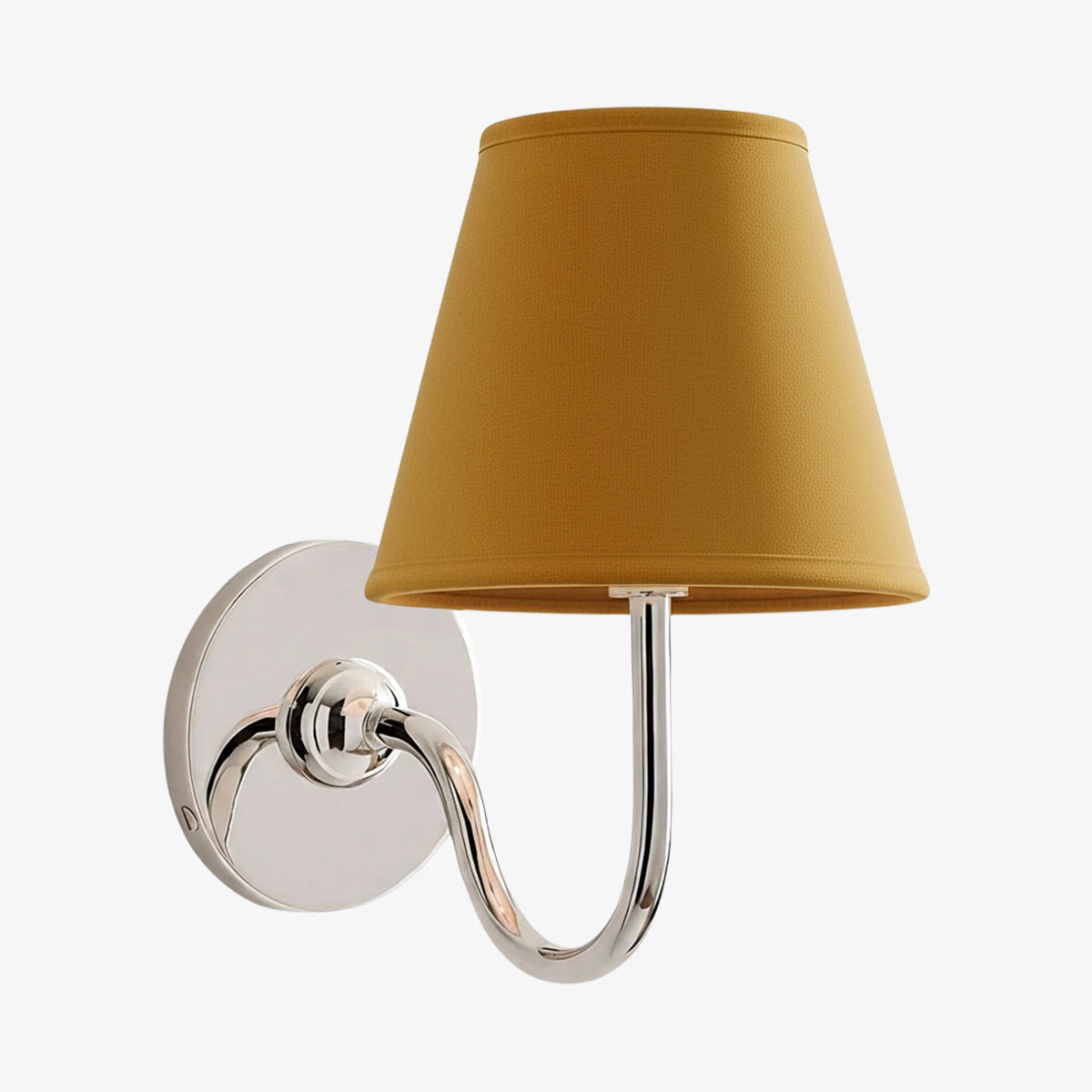 Fabric Shade Wall Sconce with Metal Backplate – E12 Socket Hardwired Light for Bedroom Hallway Dining Room Foyer – Dimmable Indoor Lighting | Lonoma
