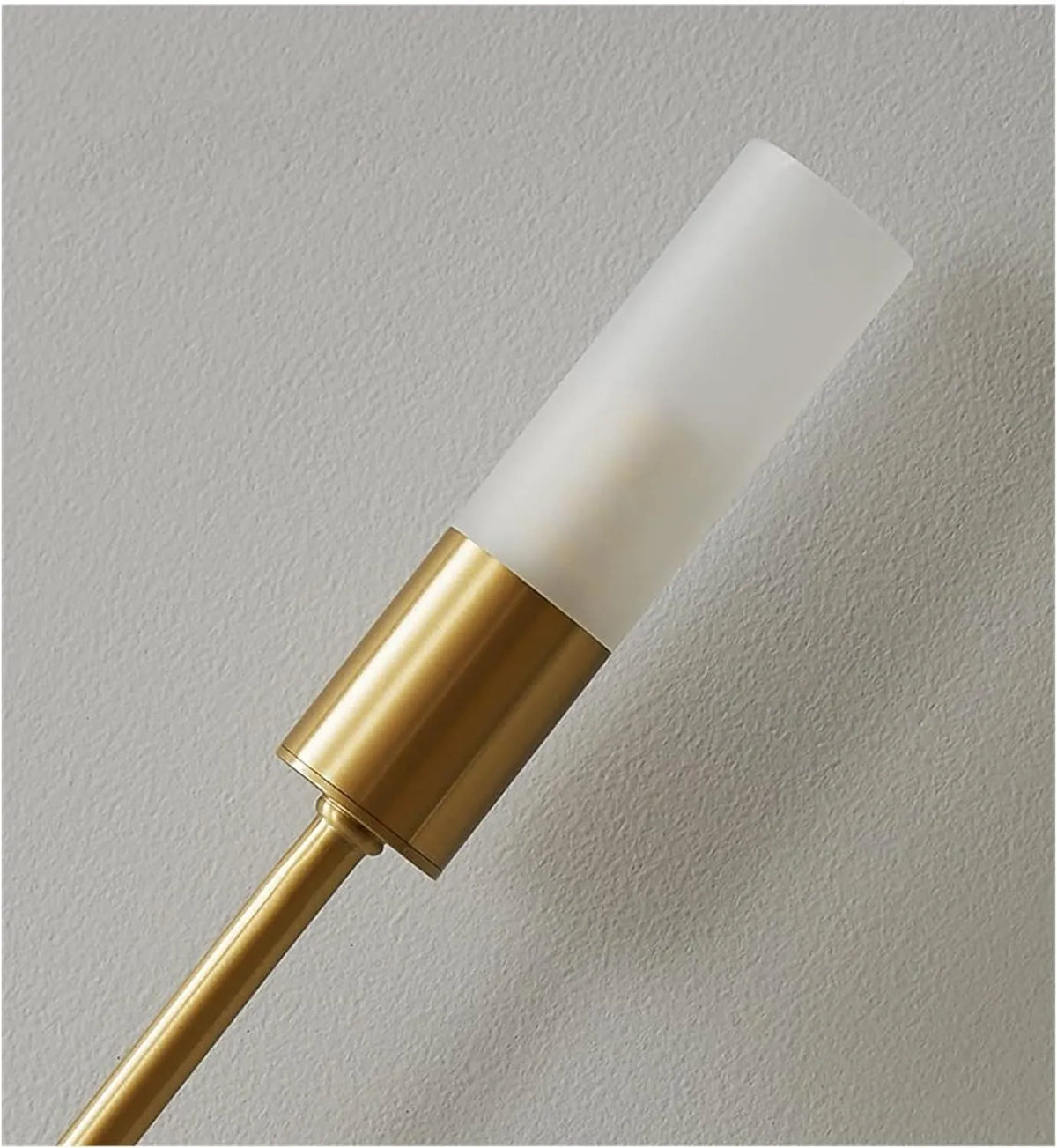 Contemporary Metal Wall Lamp with Acrylic Shade Gold Finish for Hallways and Entryways Hardwired Sconce Indoor Lighting Fixture | Lonoma
