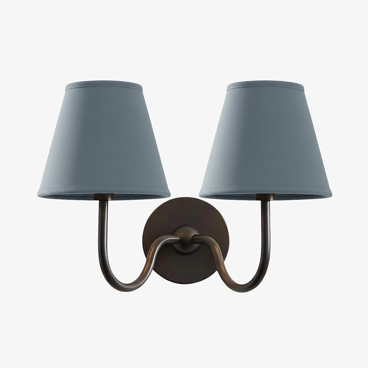 Fabric Shade Wall Sconce with Metal Backplate – E12 Socket Hardwired Light for Bedroom Hallway Dining Room Foyer – Dimmable Indoor Lighting | Lonoma