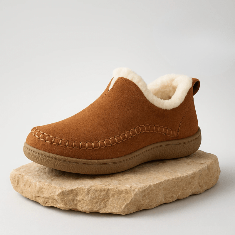 Cushioned House Slippers with Arch Support for Cold Floors – Insulated Indoor Footwear with Anti-Slip Sole for Winter Comfort | Lonoma