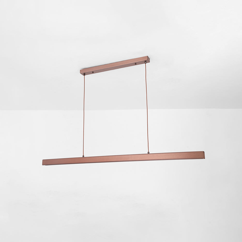 Adjustable Linear LED Pendant Light Metal Acrylic Fixture for Kitchen Island Dining Room Modern Hanging Ceiling Lamp Dimmable 3-Color | Lonoma