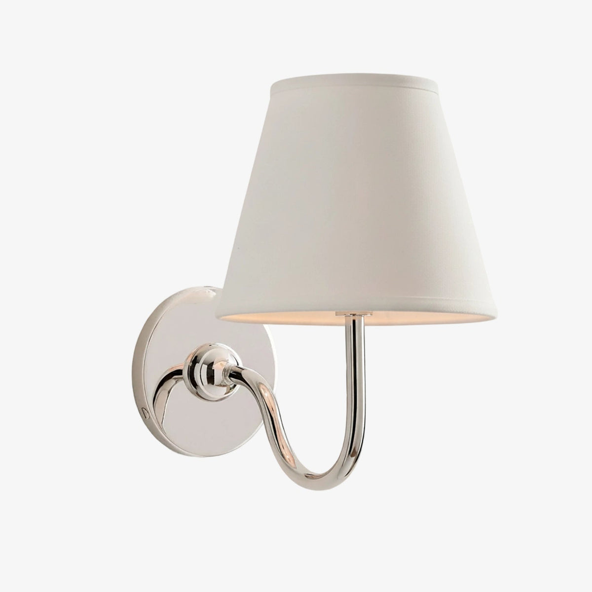 Fabric Shade Wall Sconce with Metal Backplate – E12 Socket Hardwired Light for Bedroom Hallway Dining Room Foyer – Dimmable Indoor Lighting | Lonoma