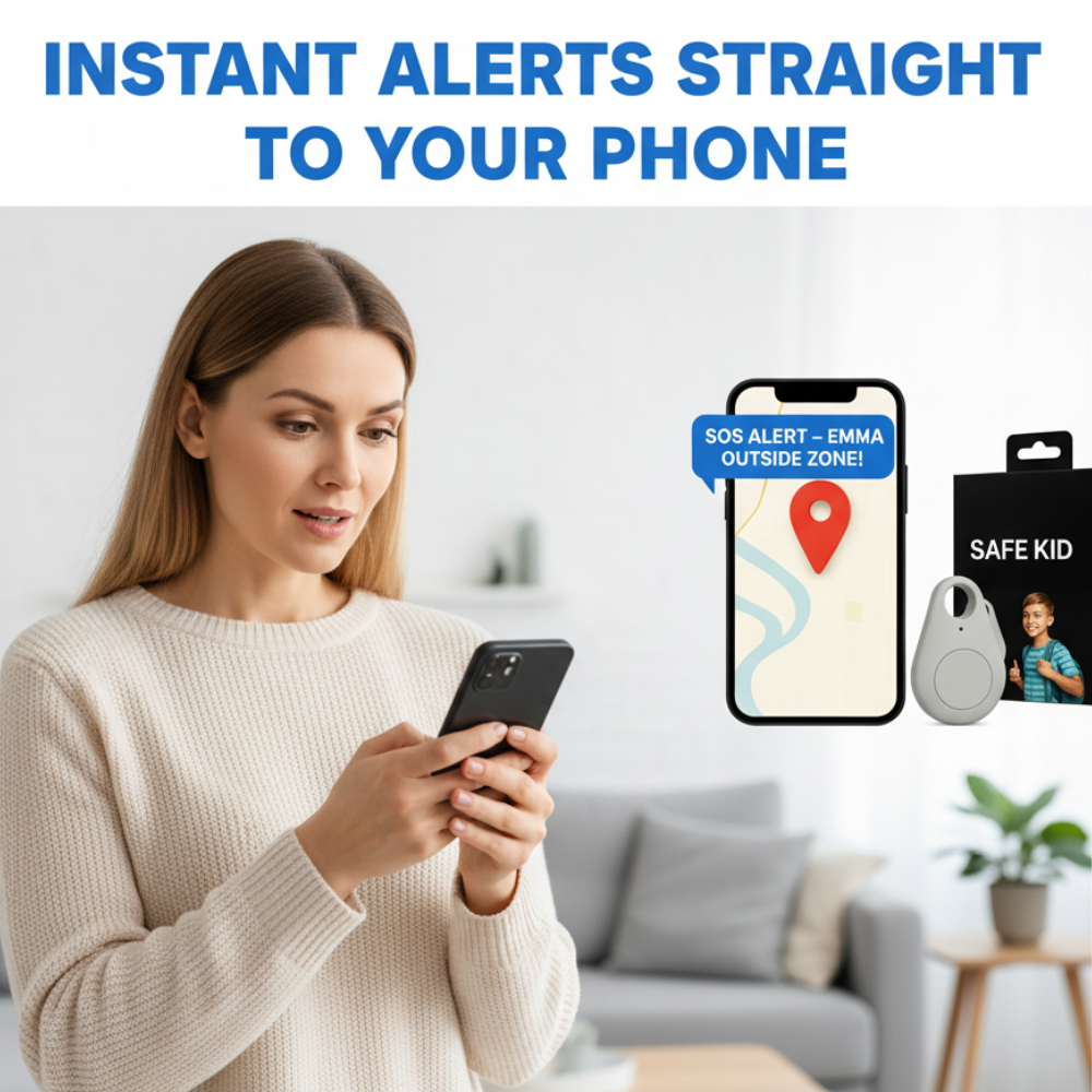 Kids GPS Tracker Waterproof with Real-Time Location & Emergency Alert Button for Children's Safety | Lonoma
