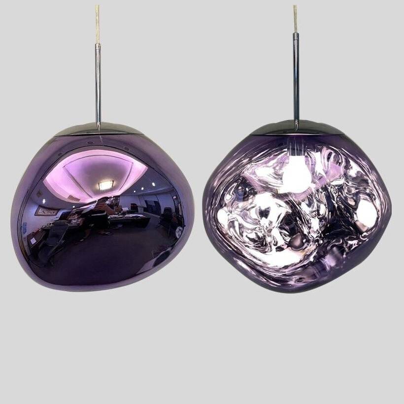 Reflective Globe Pendant Light with Adjustable Height | Mirrored Sphere Hanging Lamp in Multiple Finishes | Modern Statement Lighting for | Lonoma